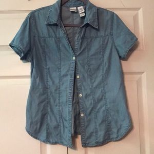 Chambray denim top